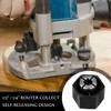 Threlaco 2 Pcs Router Collet Kit Replacement 1/4" and 1/2"