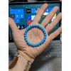 RAYON Sleeping Beauty Blue Turquoise Bead Bracelet Men Women 8mm
