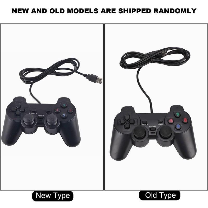 Computer Game Controller Wired USB Gamepad with Dual‑Vibration For PC