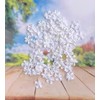 100 Pcs Lovely Patch Flowers 25x25mm Mulberry Paper Flowers Scrapbooking
