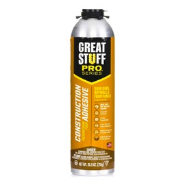 Great Stuff 343087 PRO 26.5-Ounce Construction Adhesive, Each, Cream, 26.5 Ounce