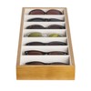 JackCubeDesign Wood 7 Compartments Eyeglass Display Organizer Eyeglasses Sunglass Storage