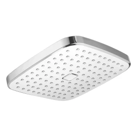 Meer Regadera Cuadrada 8.6 Cromada Auto Limpieza Meer Acabado Cromado Color Plateado