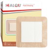 HEALQU Silicone Foam Dressing with Border 2x2 inch, Box of