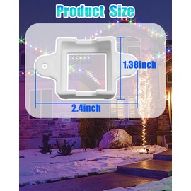 Light Clips Outdoor Fit for Govee H705 H805, Control Lights Led Clips Post Replacement Parts, 50 Pack