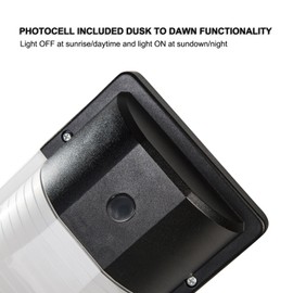 JMKMGL 13W LED Wall Pack Light,Dusk to Dawn Led Outdoor Lighting 1600lm 5000K Daylight White, IP65 Rating,Outdoor Security Area Exterior Lights with DLC & ETL (13W photocell)