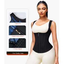 Junlan Waist Trainer for Women - Sauna Suit Sweat Vest for Working Out(Black,4X-Large)