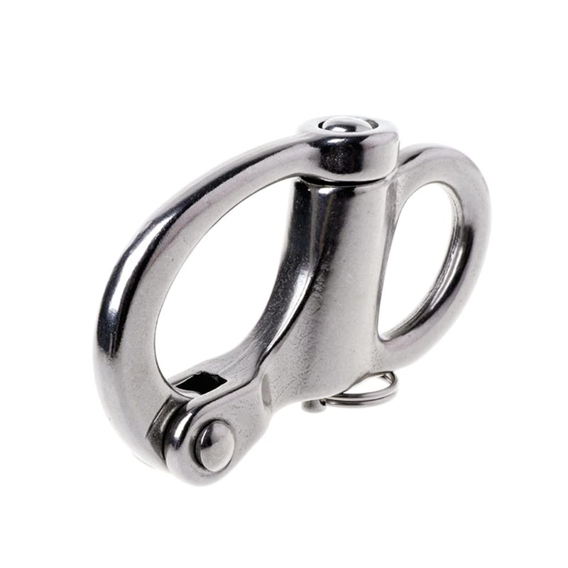Pair of Stainless Steel 316 Fixed Snap Shackle，Quick Release Fixed
