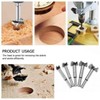 5PCS Forstner Bit Set 10-35mm Round Shank Wood Drill Bit