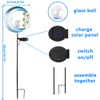 Solar Moon Lights, Outdoor Garden Lights with Crackle Glass Ball