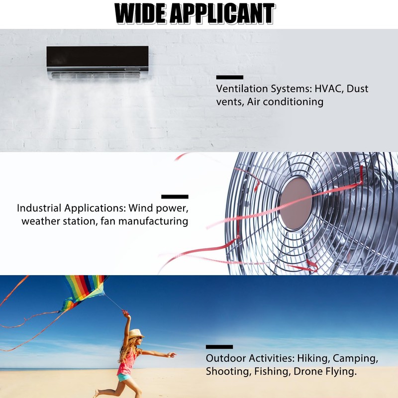 AIOMEST Digital Anemometer AI-100APP Wind Speed Measuring Device Android/iPhone Compatible