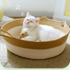 Handwoven Cotton Rope Cat Bed Multifunctional Exquisite Comfortable Cat House