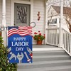 Wodison Happy Labor Day Garden Flag 12 x 18 Inch