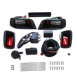 Nakkaa Headlight Tail Light Kit 12V Compatible with 1996-2013 TXT Golf Cart with Turn Signals Light Brake Light