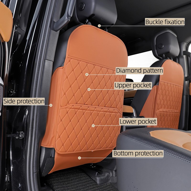 TAIKOO Seat Back Protector + Large Capacity Pocket Storage Organizer,Preventing