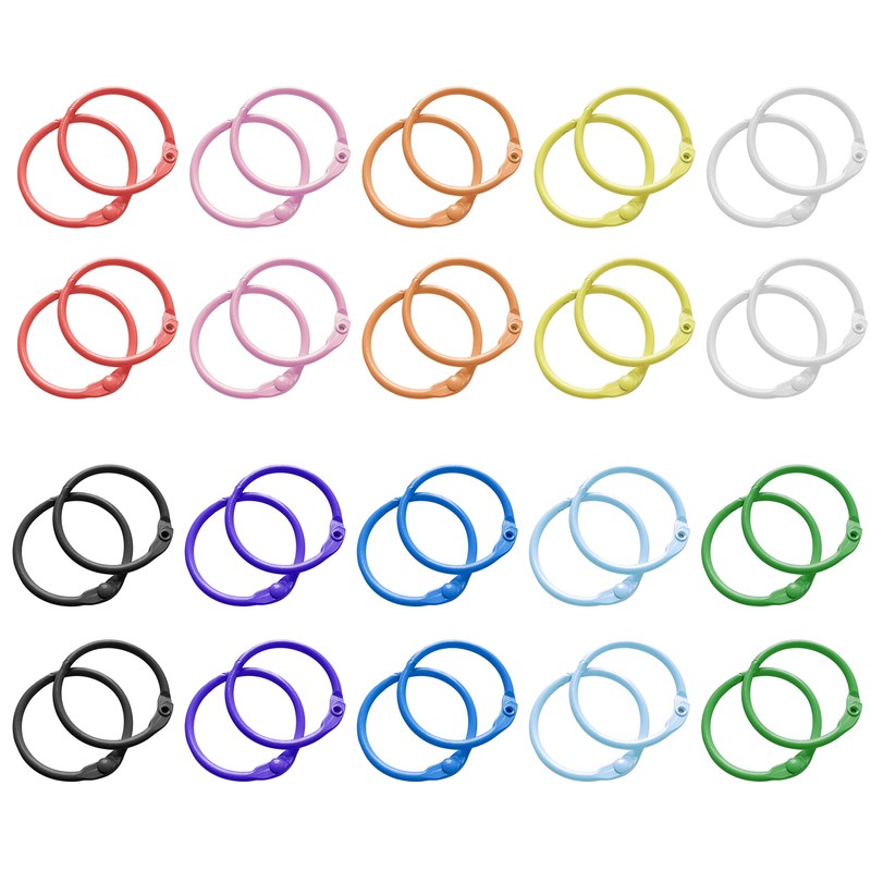 Keychains or Key Rings, 1 1/5" Loose Leaf Binder Rings