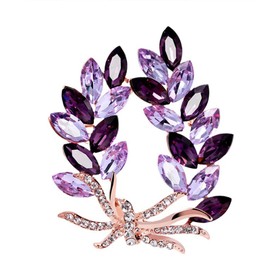 WERIGONI 1 Piece Brooches & Pins for Women Garland Rhinestone Brooch Brooches for Clothing Gifts for Women