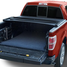 Tri Fold Soft Vinyl Truck Bed Tonneau Cover Compatible with 22-24 Ford Maverick 4.5 Ft (54.4") Bed
