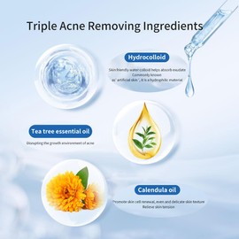 Ache Patches Hydrocolloid Pimple Absorbing Patch 5 Size 204 Counts Spot Blemish Invisible Stickers Zit Dot Cover Face Treatment with Tea Tree Oil