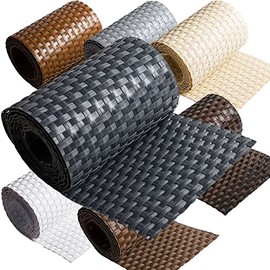 1 x Poly Rattan Privacy Screen Strips for Double Rod Fence Double Rod Mats Braid Fence 19 x 255 cm Anthracite