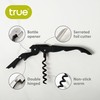 True TrueTap Double Hinged Waiters Corkscrew Wine Opener, Top-notch Stainless