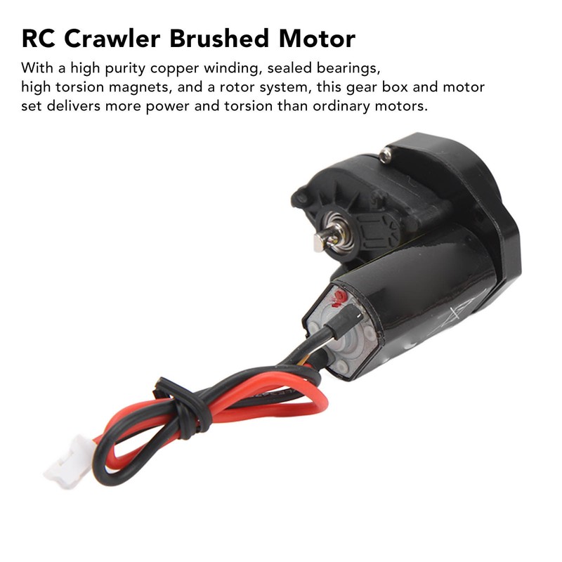 RC Gear Box with 050 66T Brushed Motor 7.4V Efficient