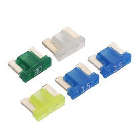 Amon 3688 Low Profile Fuse Set, 15/20/25/30A (Approx. 0.4 x 0.3 x 0.4 inches (11 x 9 x 4 mm), Total of 5 Pieces