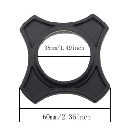MDXing 10PCS Outer Diameter 60mm Black Imitation Rubber Microphone Skid Rings Microphone Protection Shock Ring Suitable for KTV Party Meeting Room News Interview Stage Performance