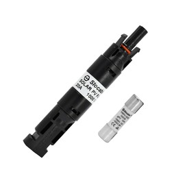Slocable Solar Fuse Holder Connection, 10 A IP68 Waterproof 1000 V Inline Fuse, for Protecting Solar Systems (with 10 x 38 mm Fuse)