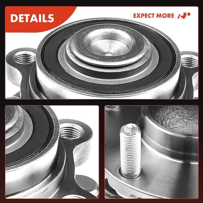 A-Premium 2 x Front Wheel Bearing and Hub Assembly Compatible