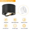 GeyouLux LED Surface-Mounted Spotlights, Dimmable, Extra Flat, 30° Swivel, Diameter
