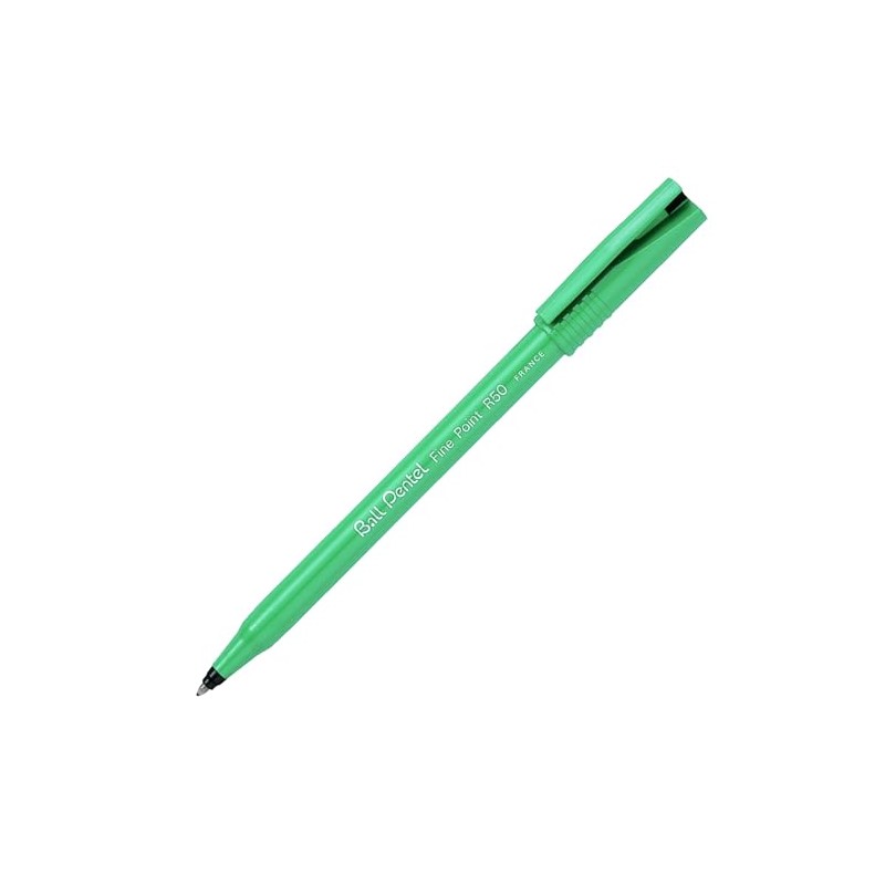 Pentel R50 Fine Point Liquid Ink Rollerball Pens - 0.8mm