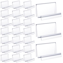 Purse Display Stand Clear Acrylic Wallet Display Stand Holder Purse Jewelry Stand Handbag Display Stand Acrylic Purse Organizer for Bag Phone Cards Cosmetic Store Business, 5.5 x 3.3 x 3 Inch (24 Pcs)