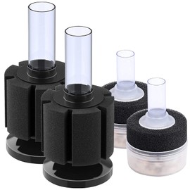 GZjiyu Pack of 2 Sponge Filter Aquarium, Biology Air Lift Filter Aquarium with 2 Bubble Stones, Suitable for Aquariums, Water Quality Cleaning and De-Increased