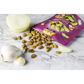 Setton Farms Naturally Seasoned Pistachio Kernels, Garlic Onion, No Shell Pistachios, Certified Non-GMO, Gluten Free, Vegan and Kosher, 5 oz Resealable Pouch