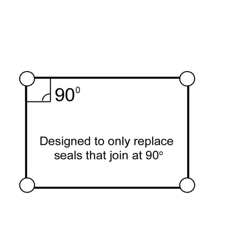 Universal 4 Sided Oven Cooker Rubber Door Seal 2.1m To