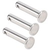 50Pcs Round Clevis Pins Flat Head 304 Stainless Steel Locating