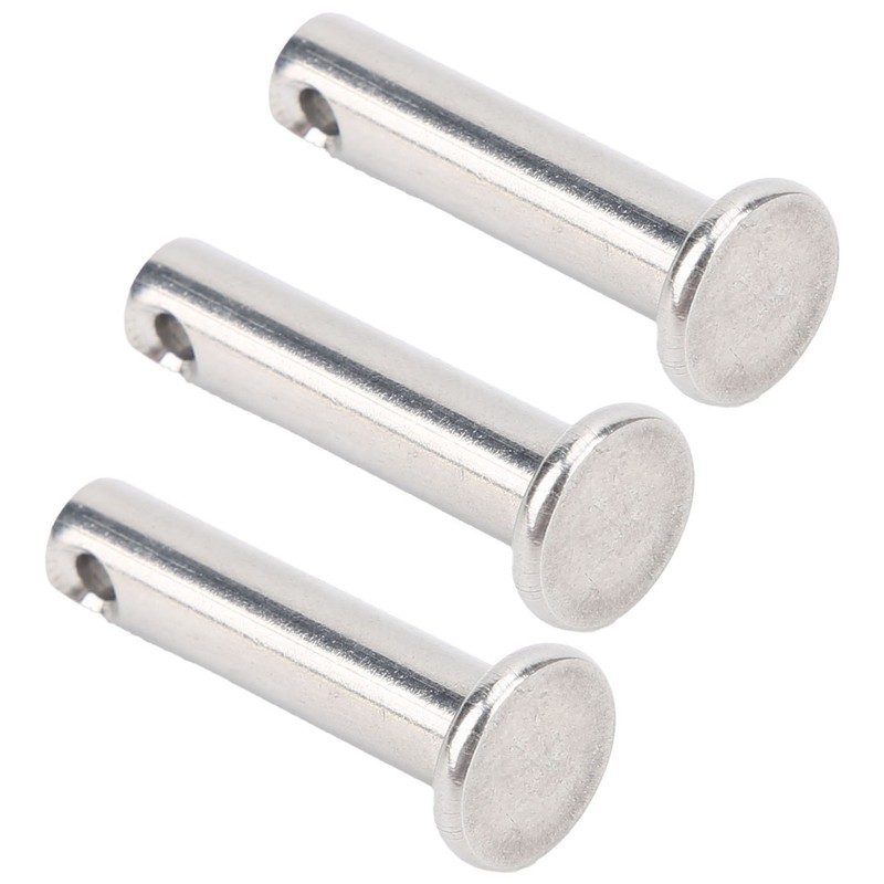 50Pcs Round Clevis Pins Flat Head 304 Stainless Steel Locating