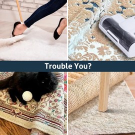 Carpet Tape Rug Tape Rug Gripper Rug Pad Kitchen Mats for Floor Anti Slip Rug Pad Double Sided Carpet Tape Double Sided Rug Tape for Area Rugs Anti Skid Rug Gripper