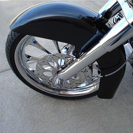 XMT-MOTO Front Fender Fit For Harley Touring Street Glide Road Glide 1989-2013,Vivid Black