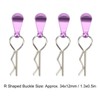 4Pcs Metal RC Car Body Clips with Pull Tabs for