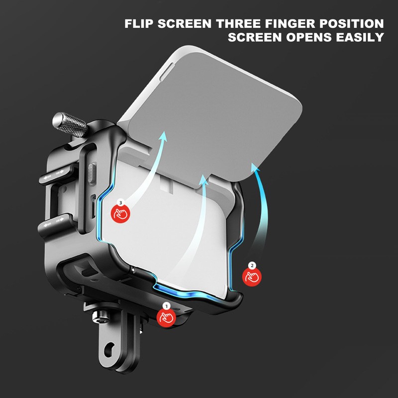 Camera Full Cage for Insta360 GO 3 Aluminum Alloy Action