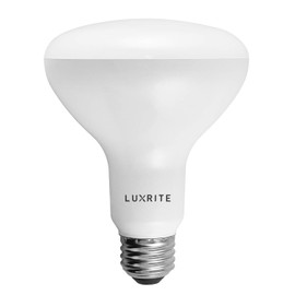 Luxrite BR30 LED Light Bulb, 9W (65W Equivalent), 2700K Warm White, 650 Lumens, Energy Star, Dimmable, Damp Rated, LED Flood Light Bulb, UL Listed, E26 Medium Base, 1-Pack