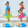Sndperiexam 1 Pc Pink Solar Powered Dancing Figures Decoration -Hawaii