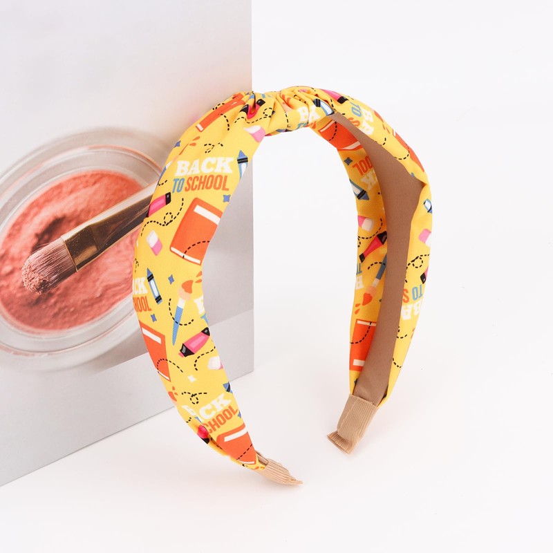 WHAVEL Teacher Headband Teacher Accessories Pencil Knotted Headbands Back School