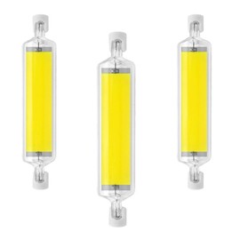 R7S 78mm LED Bulbs 3 Pack Dimmable 15W(Equivalent to 150W Halogen Replacement)Cool White 6000K R7S COB LED Bulbs J-Type 120V T3 R7s Base Double Ended Flood Light for Work Lamp Base Tube Work Lighting