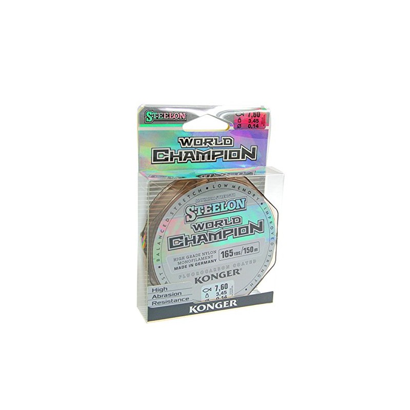 Konger Fishing Line World Champion Fluorocarbon Coated 0.10-0.30 mm/150 m