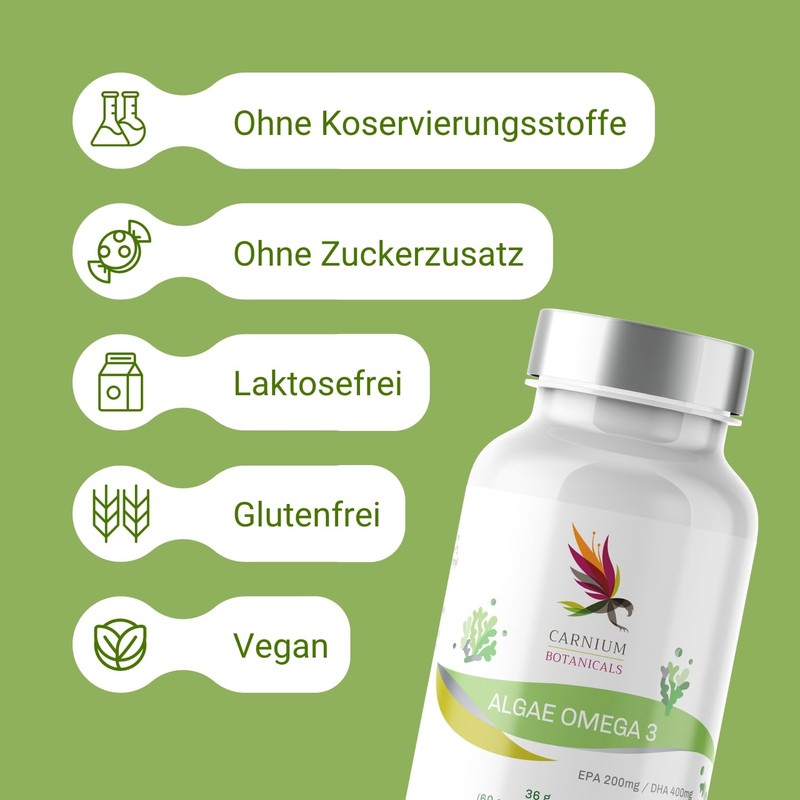 Carnium Botanicals Algae Omega 3 - Omega 3 Vegan Algae