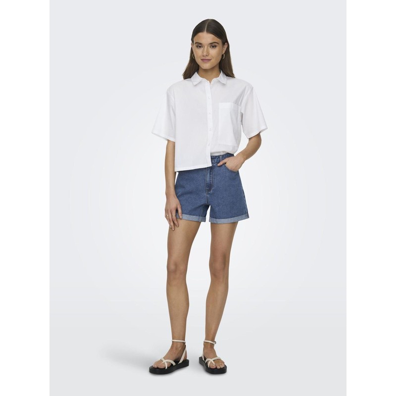 ONLY Female Shorts ONLVega Life HW Mom, Medium blue (medium