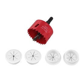 Fdit TV Wire Hider for Wall, Cable Management Kit with 4 Pass Throughs, 1 Hole Saw Drill Attachment, 10 Cable Ties, Hide Wires in Wall for Look